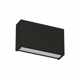 Sale Linea Light Applique murale LED Box W2 Bi-Emission, L 13,9 cm, noir, 2700 K