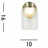 Cheap Searchlight Applique murale LED Highball, couleur laiton, IP44, verre