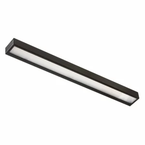 Cheap MCJ Applique murale LED Mera, largeur 80 cm, noir, 4000K