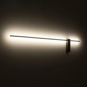Outlet Nowodvorski Lighting Applique murale LED Motive L, 120 cm de large, noir, métal