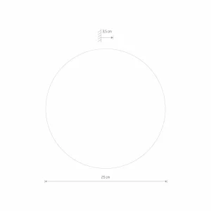 Best Nowodvorski Lighting Applique murale LED Ring M, Ø 25 cm, contreplaqué, doré