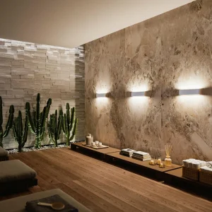 New Linea Light Applique murale LED Satori, largeur 58,5 cm, blanc, 2.700 K, aluminium