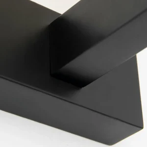 Online ORION Applique murale Mara, noir, verre, hauteur 17,5 cm, G9, IP44