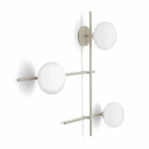 Cheap miloox by Sforzin Applique murale Mikado, cipria/blanc, à 3 lampes, verre, métal