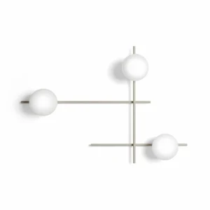 Cheap miloox by Sforzin Applique murale Mikado, cipria/blanc, à 3 lampes, verre, métal