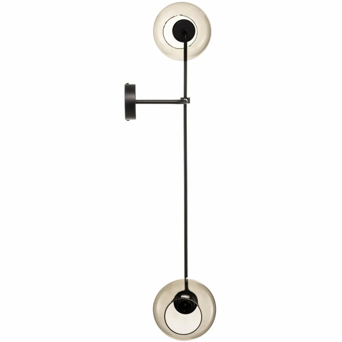 Store Nowodvorski Lighting Applique murale Monaco avec deux abat-jour en forme de boule de verre