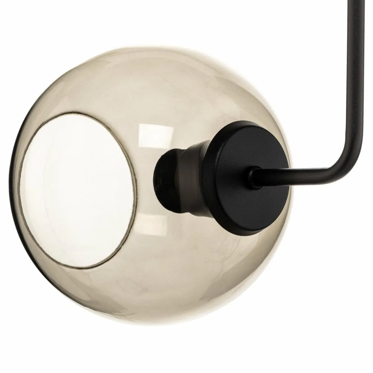 Store Nowodvorski Lighting Applique murale Monaco avec deux abat-jour en forme de boule de verre