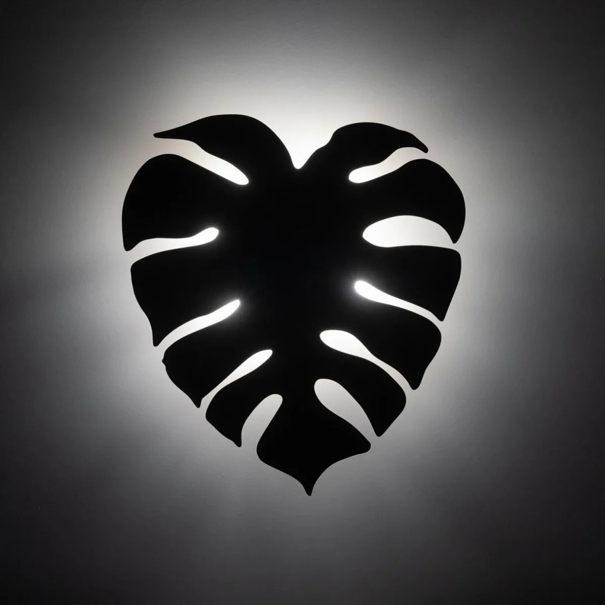 Sale TK Lighting Applique murale Monstera, forme de feuille, 3 x G9, acier, marron