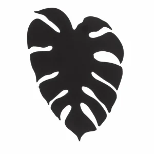 New TK Lighting Applique murale Monstera, forme de feuille, 3 x G9, acier, noir