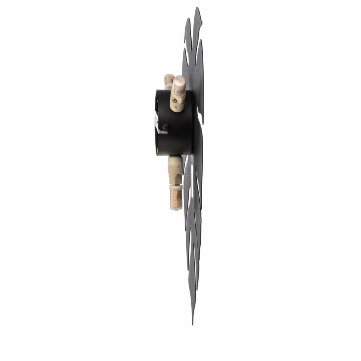 New TK Lighting Applique murale Monstera, forme de feuille, 3 x G9, acier, noir