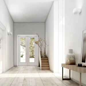 Fashion TECNICO by Sforzin Applique murale Mysia, à 2 lampes, blanc, largeur 20 cm, plâtre, GX53