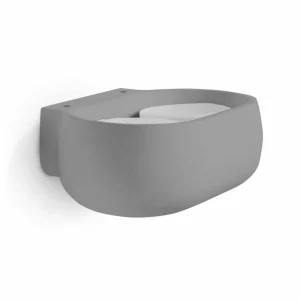 Shop TECNICO by Sforzin Applique murale Mysia, à 2 lampes, gris quartz, 20 cm, plâtre, GX53