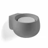Discount TECNICO by Sforzin Applique murale Mysia, gris quartz, plâtre, 11 cm, GX53