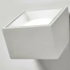 Flash Sale TECNICO by Sforzin Applique murale Nasso, blanc, angulaire, largeur 12 cm, plâtre, GX53