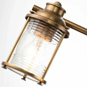 Best Sale Quintiesse Applique murale pour salle de bain Ashland Bay, à 4 lampes, laiton