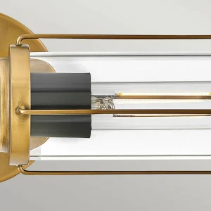 Cheap HINKLEY Applique murale pour salle de bain Masthead, laiton, à 2 lampes, hauteur 61 cm