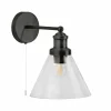 Best Sale Searchlight Applique murale Pyramide, noir