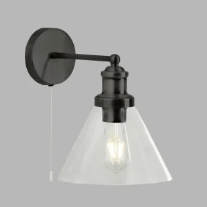 Best Sale Searchlight Applique murale Pyramide, noir