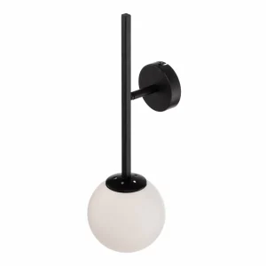 Outlet Euluna Applique murale Rune avec boule en verre, à 1 lampe