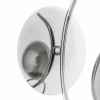 New Alfa Applique murale Sentia, chrome / gris fumé, verre, Ø 15 cm