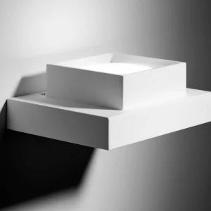 Clearance TECNICO by Sforzin Applique murale Sibari, blanc, plâtre, largeur 16,5 cm, GX53