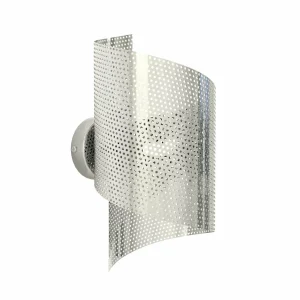 Hot EMIBIG LIGHTING Applique murale Spiral, couleur chrome, métal, G9, hauteur 29 cm