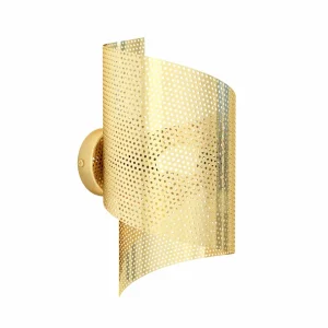Store EMIBIG LIGHTING Applique murale Spiral, doré, métal, G9, hauteur 29 cm