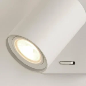 Cheap Searchlight Applique murale Switched, blanc, aluminium, interrupteur, GU10