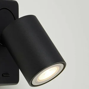 Fashion Searchlight Applique murale Switched, noir, aluminium, interrupteur, GU10