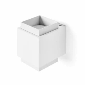 Best Sale TECNICO by Sforzin Applique murale Syme, blanc, angulaire, 11 cm, plâtre, GX53