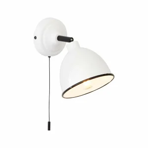 Outlet Brilliant Applique murale Telio, blanc, largeur 12,5 cm, métal