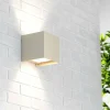 Shop MCJ Applique murale Zuza 2, crème, métal, quatre ailes, 10 cm, G9
