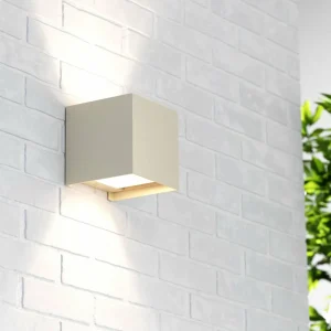 Shop MCJ Applique murale Zuza 2, crème, métal, quatre ailes, 10 cm, G9