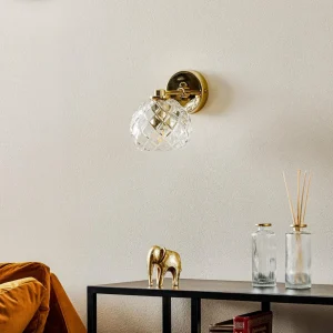 Flash Sale Argon Applique Odel avec abat-jour en verre décoré