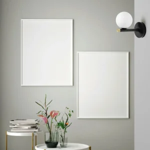 New miloox by Sforzin Applique Pomì avec sphère de verre blanc