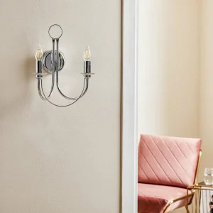 Best Sale Domiluce Applique Retro, à 2 lampes, chromée