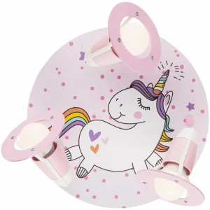 Cheap Elobra Applique ronde licorne Babsy à 3 lampes