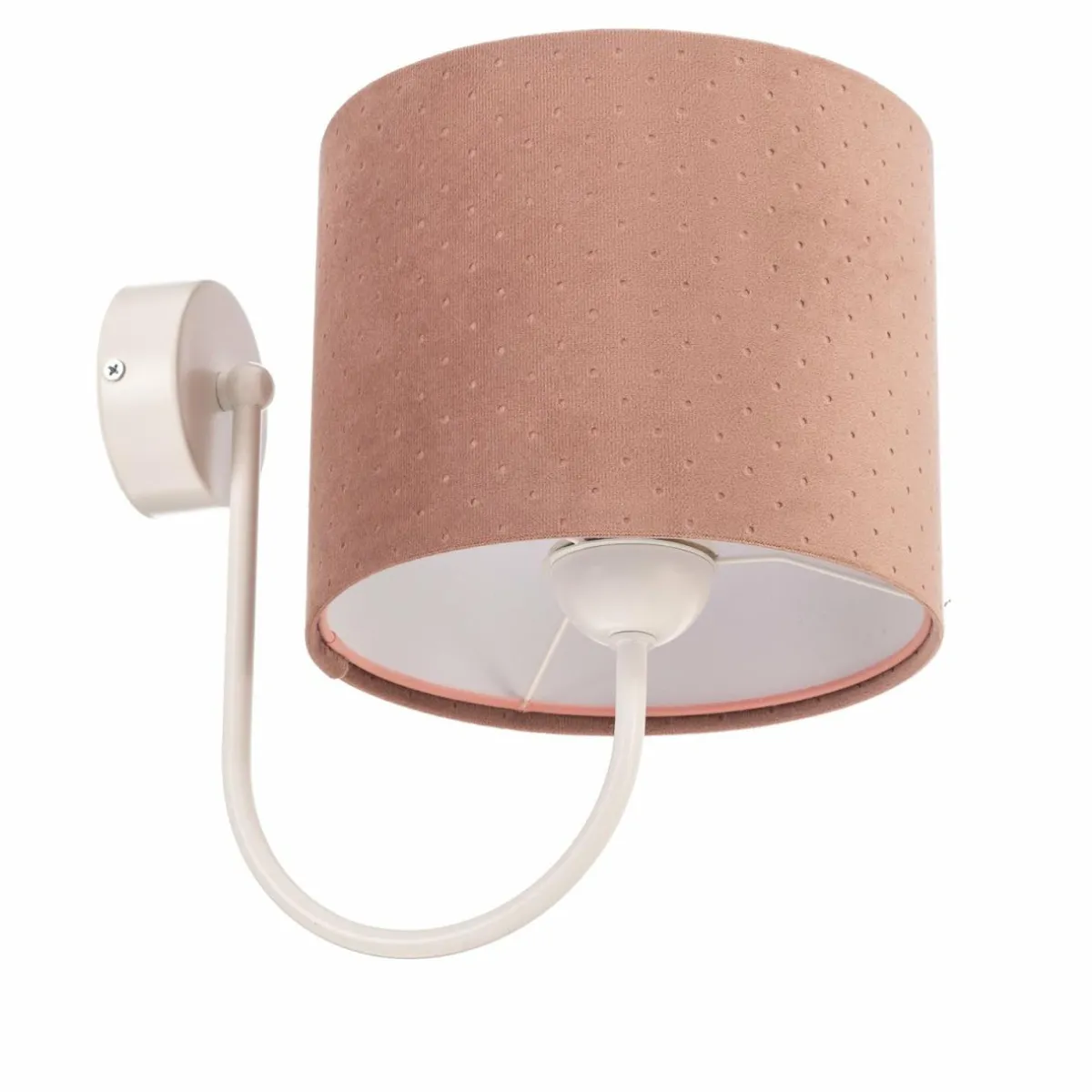 applique_rosabelle_avec_abatjour_en_tissu_rose_0.webp Best Euluna Applique Rosabelle avec abat-jour en tissu, rose