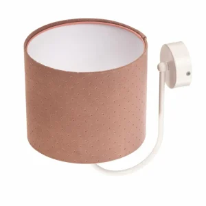 Best Euluna Applique Rosabelle avec abat-jour en tissu, rose