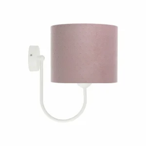 Best Euluna Applique Rosabelle avec abat-jour en tissu, rose
