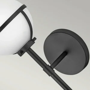 Discount HINKLEY Applique salle de bain Hollis noire/opale 1 lampe