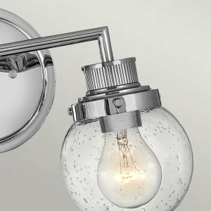 New Quintiesse Applique salle de bain Poppy, 2 lampes, chromée