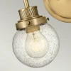 Fashion Quintiesse Applique salle de bain Poppy, 2 lampes, laiton