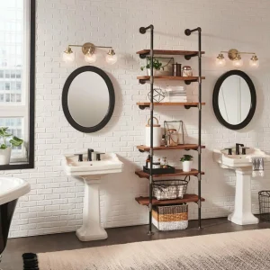 Hot Quintiesse Applique salle de bain Poppy, 3 lampes, laiton