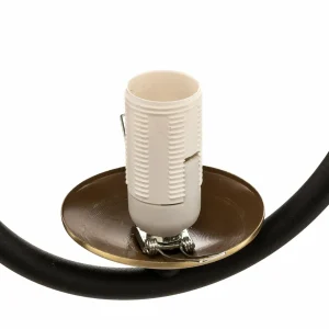 Hot Jupiter Applique Samba, verre opale/noire à 1 lampe