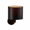 New Luminex Applique Soho cylindrique noire/dorée