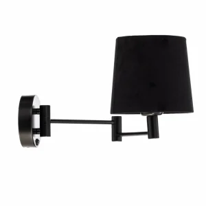 Outlet Euluna Applique Solo, cône, velours, noire/noire