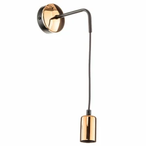 Clearance EMIBIG LIGHTING Applique Spark K1 en noir et cuivré