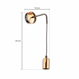 Clearance EMIBIG LIGHTING Applique Spark K1 en noir et cuivré