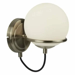 Cheap Searchlight Applique Sphere avec abat-jour sphérique en verre